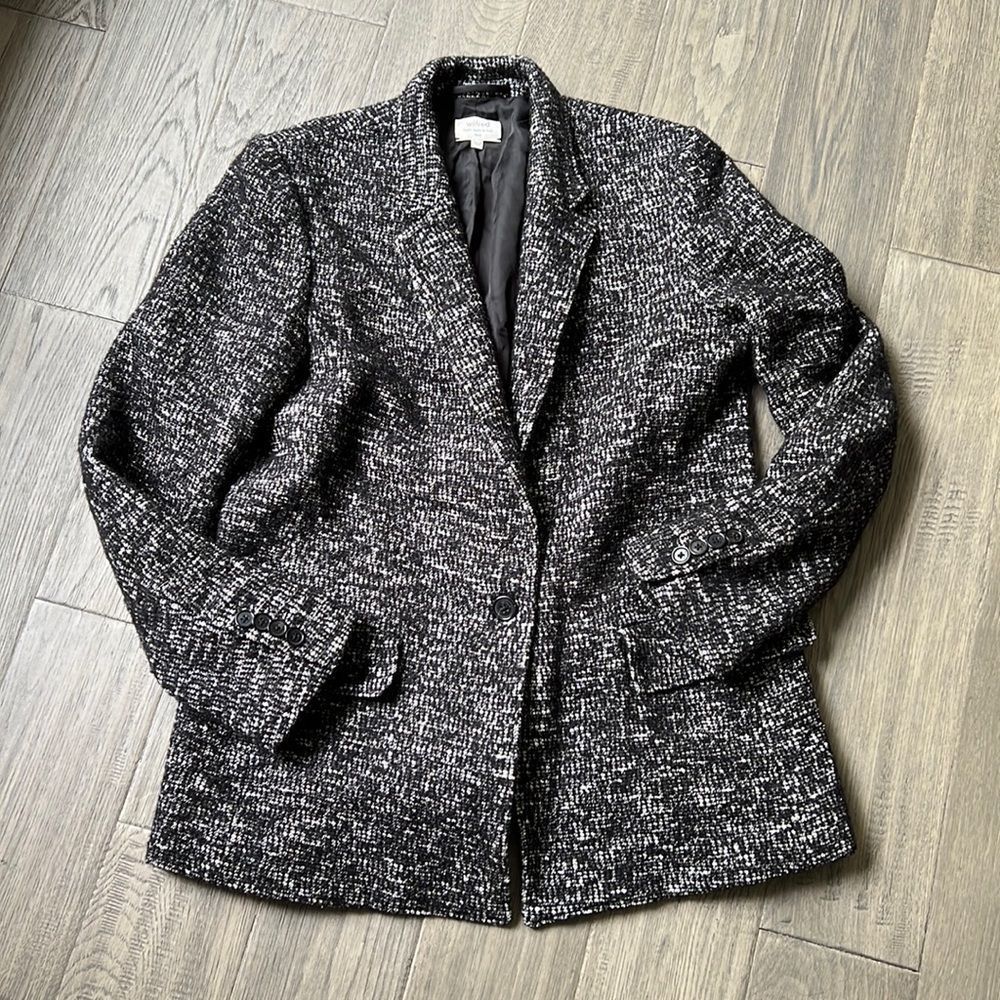 🔥WILFRED🔥 | Black and white tweed park jacket blazer